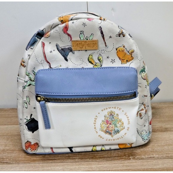 Bioworld Handbags - Harry Potter Watercolor Icons Mini Backpack Wizarding World - Used